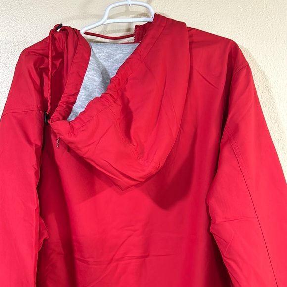 Gorgeous Plain Red Fleece Lined Full Zip Jacket, Men’s Large NWT Retail $84 - Picture 7 of 10